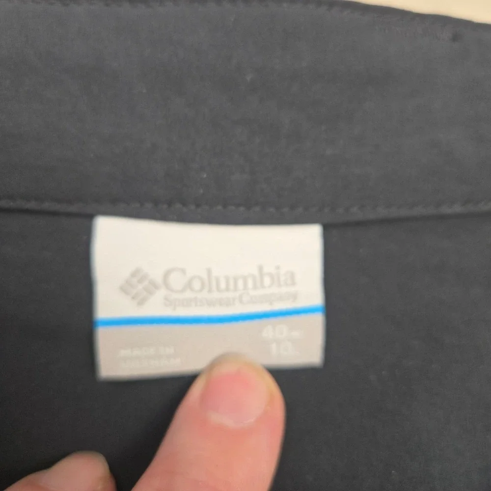 Columbia PFG Men Black Performance Fishing Gear Shorts‎ 40 10 Inseam Flat Front